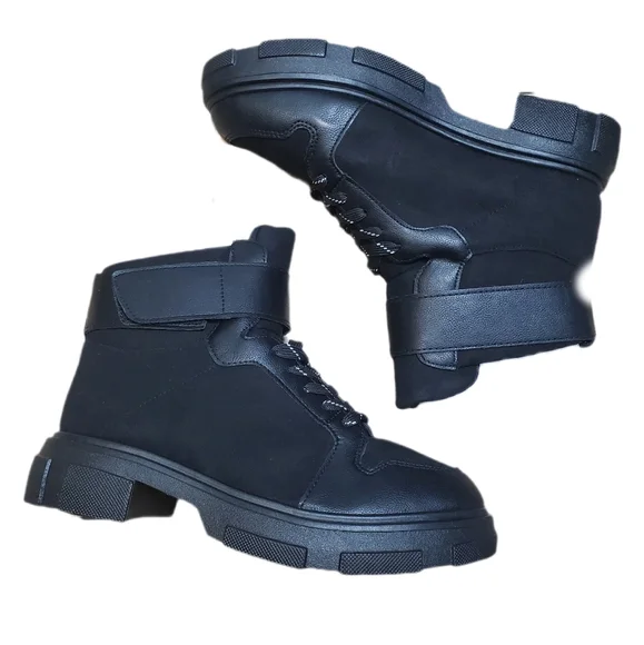 BAMBOO Black High-Top Sneakers NWT - Picture 3 of 8